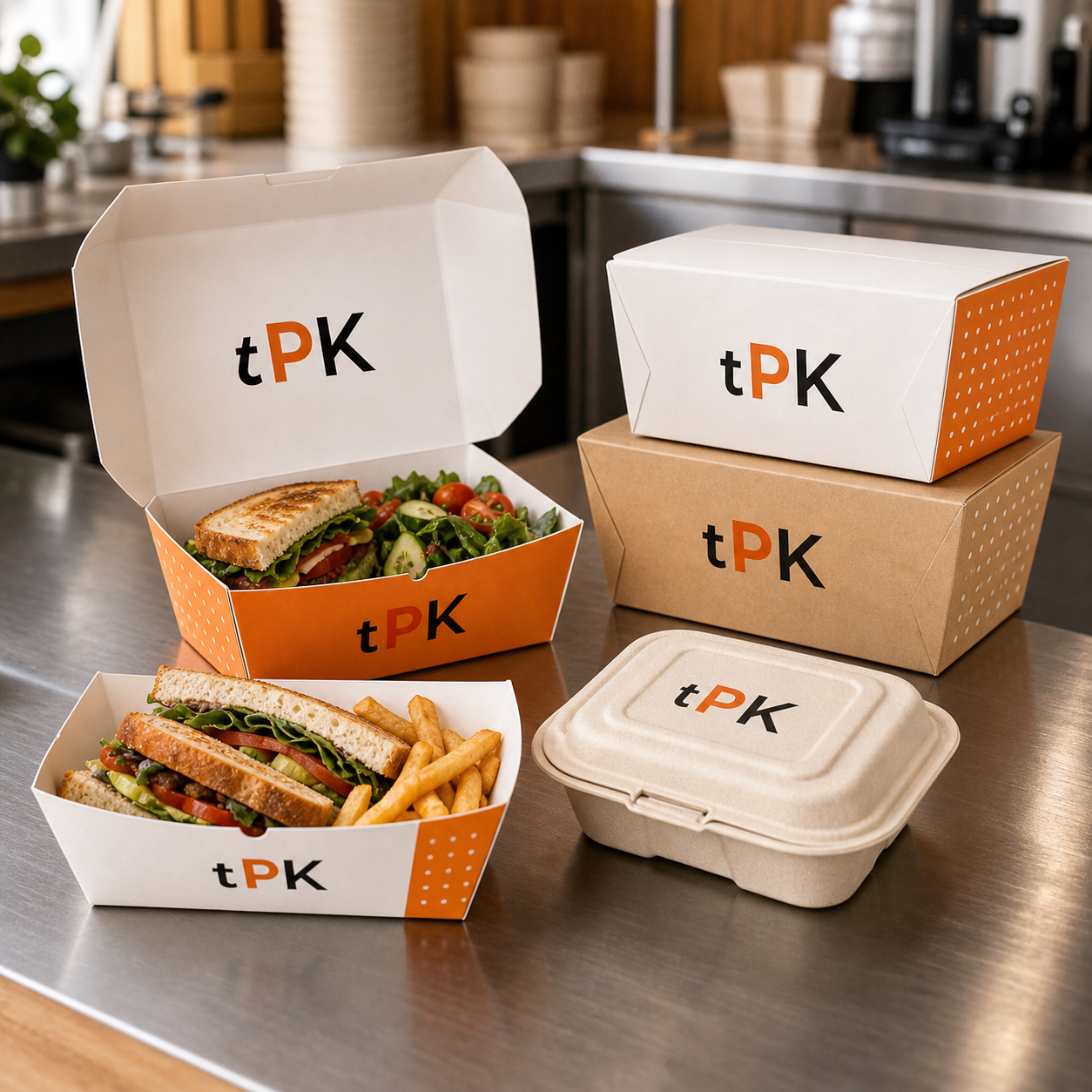 The Paper King food service packaging family