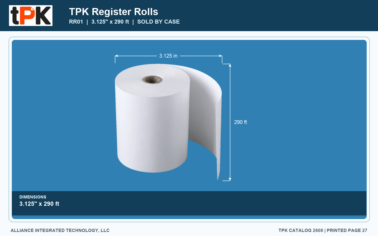 TPK Register Rolls