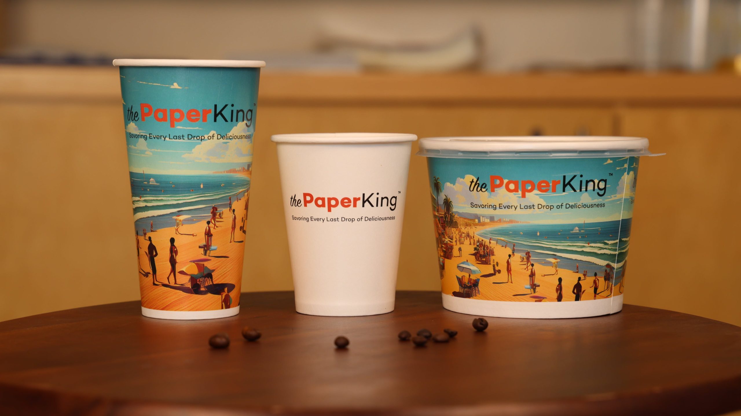 Custom printed Paper King packaging