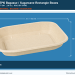 Bagasse / Sugarcane Rectangle Boxes FT-261 retail food container image