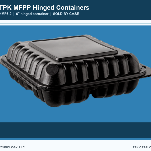 MFPP Hinged Containers HMF6-2 retail food container image