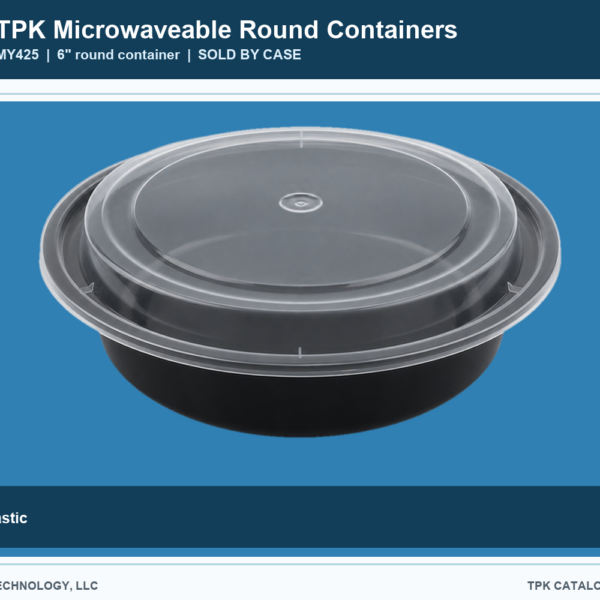 Microwaveable Round Containers MY425 retail food container image
