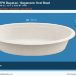 Bagasse / Sugarcane Oval Bowl OB-22 retail bowl product image
