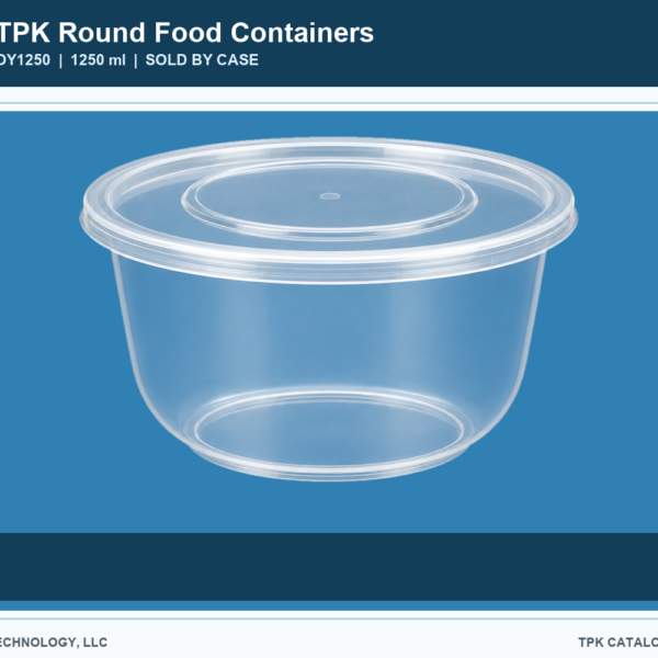 Round Food Containers OY1250 retail food container image