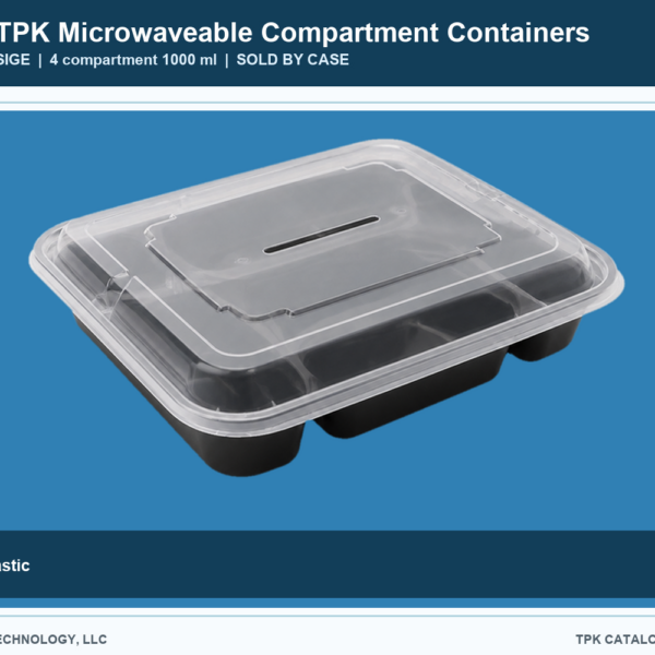 Microwaveable Compartment Containers SIGE retail food container image