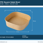 Square Salad Bowls SS1320 retail bowl product image